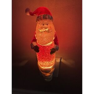 SANTA CLAUS SHIMMERY NIGHTLIGHT Avon Holiday Inside Home RETIRED New Boxed